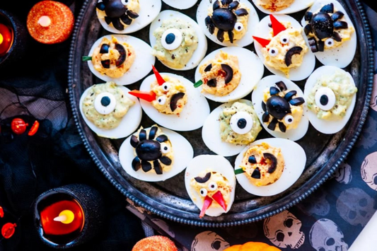 Spooky Deviled Egg Eyeballs for Halloween 🎃👁️