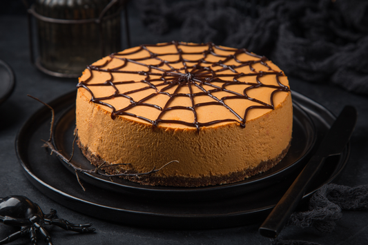 Spiderweb Halloween Cake