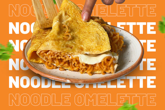 Noodles + Omelette = Best Midnight Snack🔥